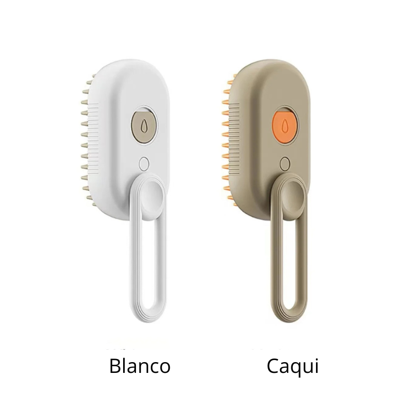 Peine para mascotas con pulverizador de vapor